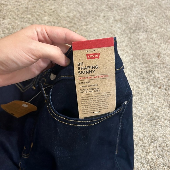 NWT Levi's 311 Shaping Skinny jeans Darkest Sky Dark Wash Cotton Stretch Size 30 - Picture 9 of 11